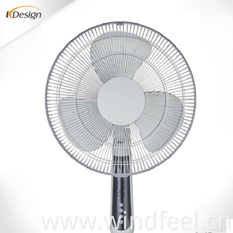 Movable 16 inch large outdoor pedestal fan high-grade high speed standing fan with remote control and timer